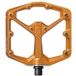 Pedály Crankbrothers Stamp 7 Large - hliníková platforma 114x111 mm, pro 43-49 EU, oranžová