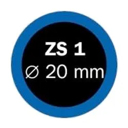 Záplata Ferdus ZS1 kulatá 20 mm - 1 kus
