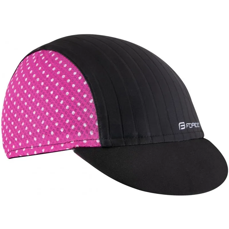 Čepička Force Points - letní, s kšiltem, černá-růžová