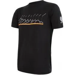 Tričko Sensor Merino Air PT - pánské, krátký, černé