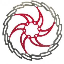 Kotouč XLC BR-X02 - 203 mm, stříbrno-červená