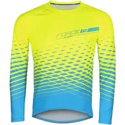 Dres Force Angle MTB - pánské, dlouhý, fluo-modrá