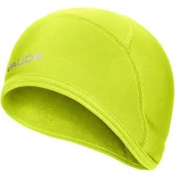 Čepice Vaude Bike Warm - pod helmu, svítivě zelená