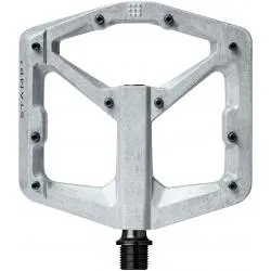 Pedály Crankbrothers Stamp 2 Large - pro 43-49 EU, syrově stříbrná