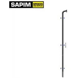 Paprsek Sapim Leader 2 mm - délka 256 mm, hlavička J, černá