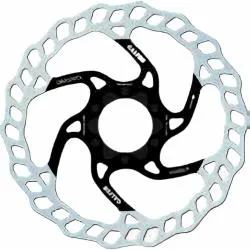 Kotouč Galfer DB002W Fixed Wave - 160 mm, brzdový, 6 děr, stříbrno-černá