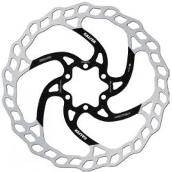 Kotouč Galfer DB003W2 Fixed Wave - 180 mm, brzdový, 6 děr, stříbrno-černá