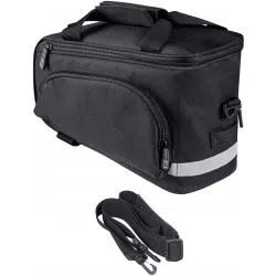 Brašna FORCE SLIM BUD 9 l na zadní nosič - černá