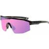 Brýle R2 Gain - černá, skla růžová-modrá revo - 1