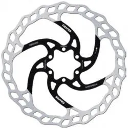 Kotouč Galfer DB002W2 Fixed Wave - 160 mm, brzdový, 6 děr, stříbrno-černá