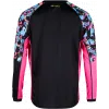 Dres Force Reckless - unisex, dlouhý, černá-růžová-žlutá fluo - 2