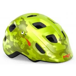 Přilba MET Hooray - dětské, limetková zelená, motiv chameleon