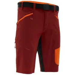 Kraťasy Silvini Rango Pro MP2225 - pánské, volné, červená merlot-oranžová