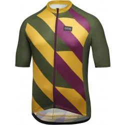 Dres Gore Signal - pánské, krátký, zelená-písková žlutá