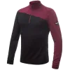Triko Sensor Merino Extreme Zip - pánské, dlouhý, černá-portská červená - 1