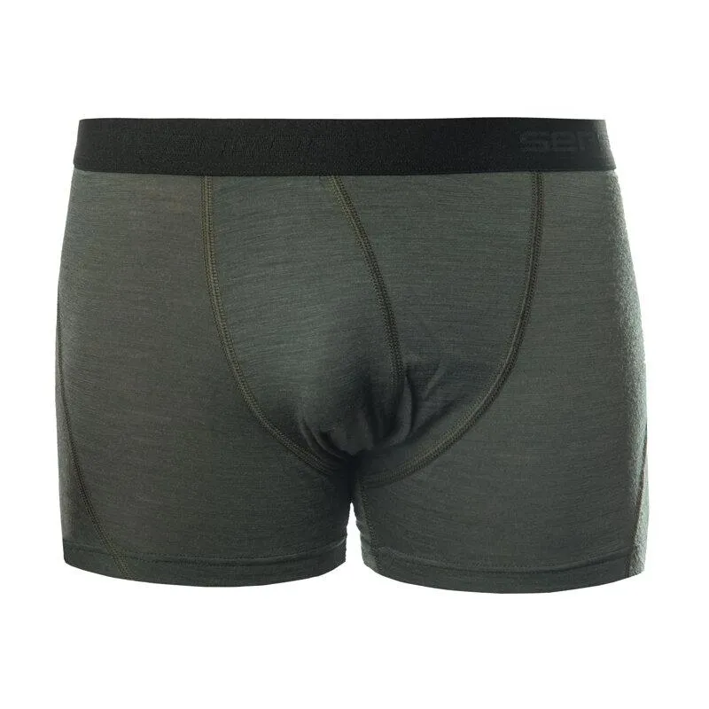 Trenky Sensor Merino Air - pánské, olivová zelená