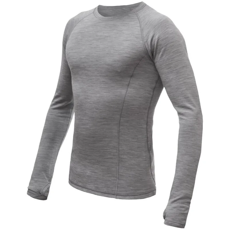 Triko Sensor Merino Bold - pánské, dlouhý, chladně šedá