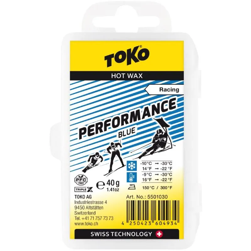 Vosk Toko Triplex Performance 40g Blue