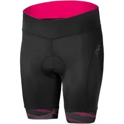Kraťasy Etape Livia - dámské, elastické, pas, černá-růžová
