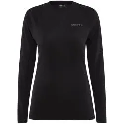 Triko Craft Adv Wool Merino RN LS - dámské, dlouhý, černá