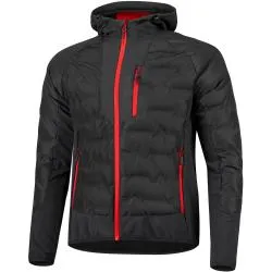 Bunda Etape Crux Ultra - pánské, s kapucí, černá-červená