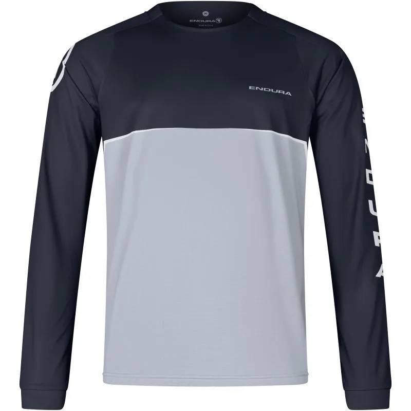 Dres Endura Core Printed L/S Tee RE5107 - pánské, dlouhý, volný, černá