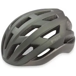 Přilba R2 Verge - silniční, zelená-černá metalická mat