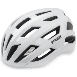 Přilba R2 Verge - silniční, bílá lesklá