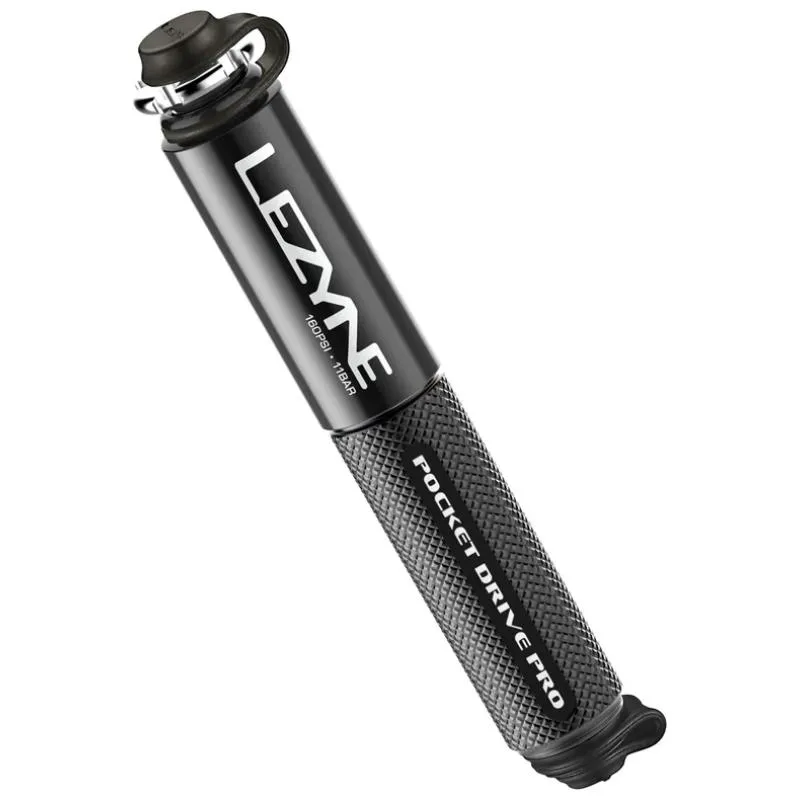 Pumpička Lezyne Pocket Drive Pro - cestovní, délka 141,3 mm, černá