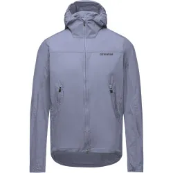 Bunda Gore Fernflow Windbreaker - pánské, s kapucí, amethyst grey