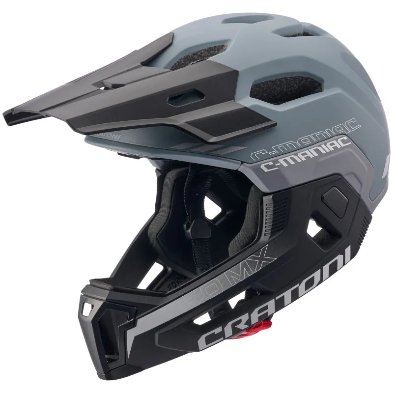 Přilba Cratoni C-Maniac 2.0 MX - integrální, šedá mat