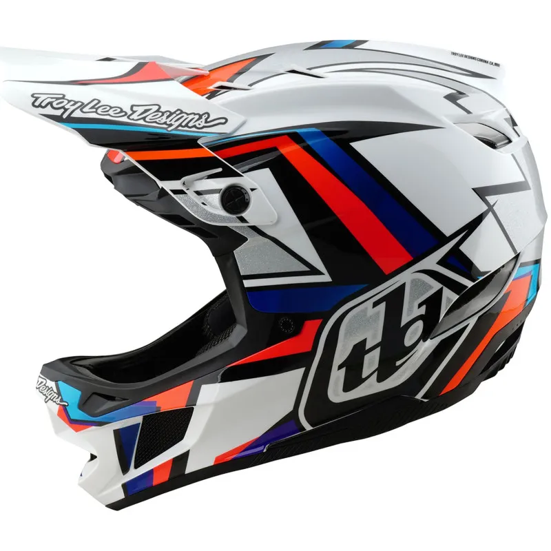 Přilba Troy Lee Designs D4 Composite Mips - integrální, frames white-silver