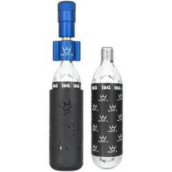 CO2 inflátor Peatys HoleShot CO2 KIT Road & Gravel - včetně 2 bombiček 16 g, navy