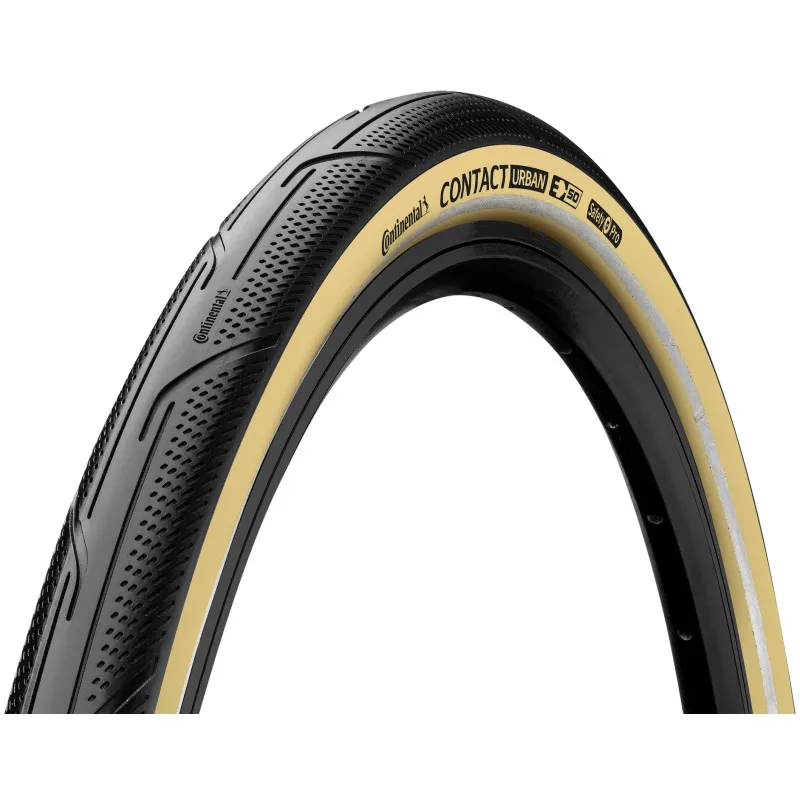 Plášť Continental Contact Urban 16x1,35 (35-349) SafetyPro Pure Grip E50 - skládací, černá-krémová