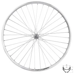 Zapletené kolo Force Prime 7026961 (622-21) - přední 100 mm na matice, stříbrná