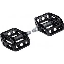 Pedály Force BMX/Downhill Magnesium - platforma 115x107 mm, průmyslová ložiska, černá