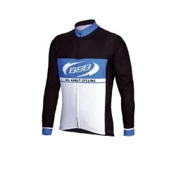 Dres BBB BBW-252 Team - pánský, dlouhý rukáv, modro-bílo-černý