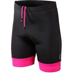 Kraťasy Etape Junior - dětské, elastické, černá/růžová