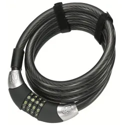 Zámek Magnum 3042 spirála 1850x15 mm - na kód, černá