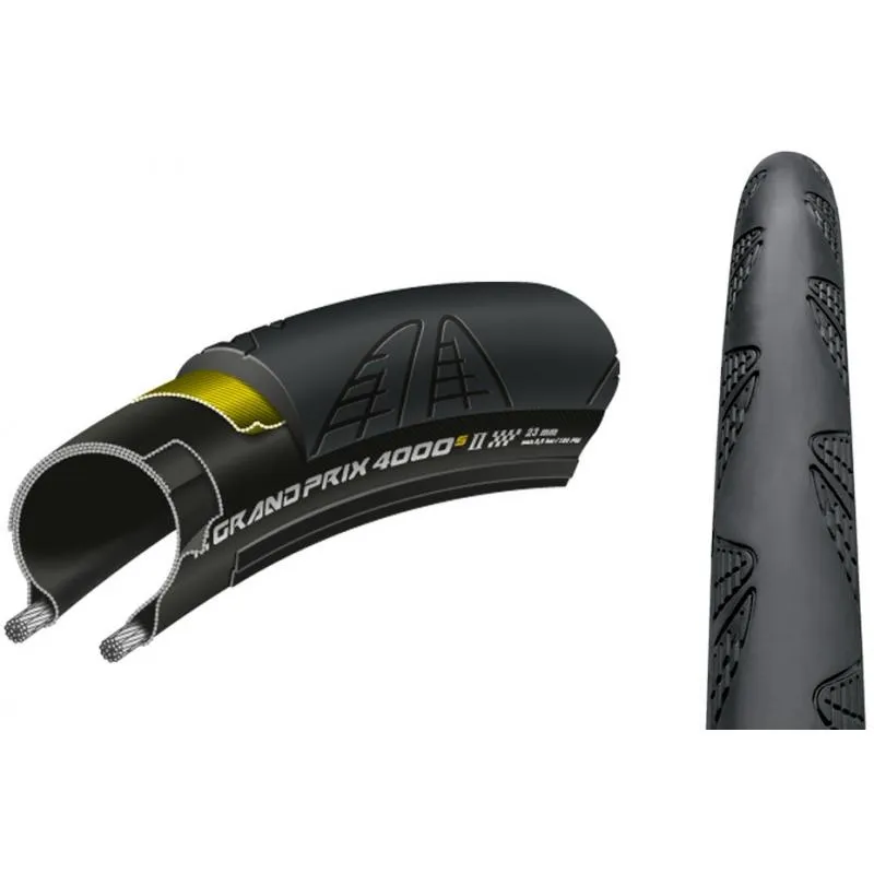 Plášť Continental Grand Prix 4000 S II 700x25c (25-622) - skládací, černá