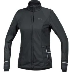 Bunda Mythos Lady 2.0 WS Soft Shell - black, dámská, běžecká