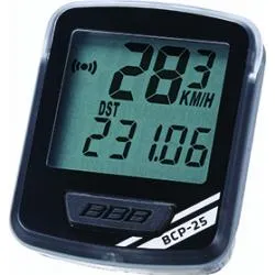 Cyklocomputer BBB BCP-25 NanoBoard 2017 - černo/stříbrná