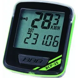 Cyklocomputer BBB BCP-25 NanoBoard 2017 - černo/zelená