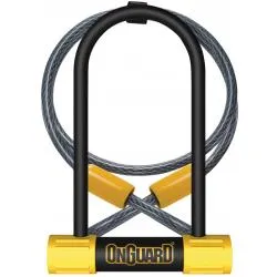 Zámek Onguard Bulldog podkova 90x140x13mm + lanko 1200x10mm, 5klíčů, držák