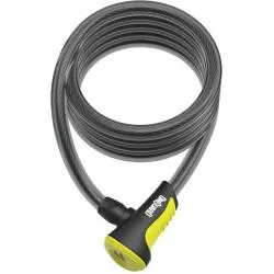 Zámek Onguard spirála 1800x10mm žlutý, držák