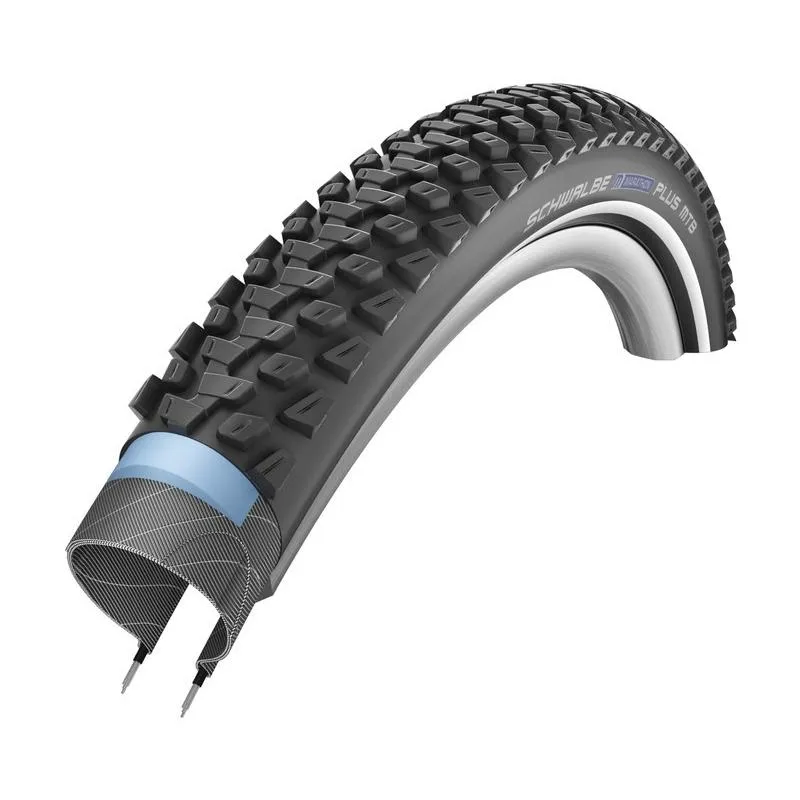 Plášť Schwalbe Marathon Plus MTB 27,5x2,10 (54-584) HS468 Performance SmartGuard - drát, černá, reflex