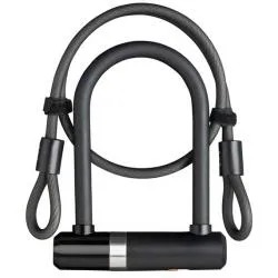 Zámek AXA Newton Mini 150/14 + kabel 100/8 - klíč, černá