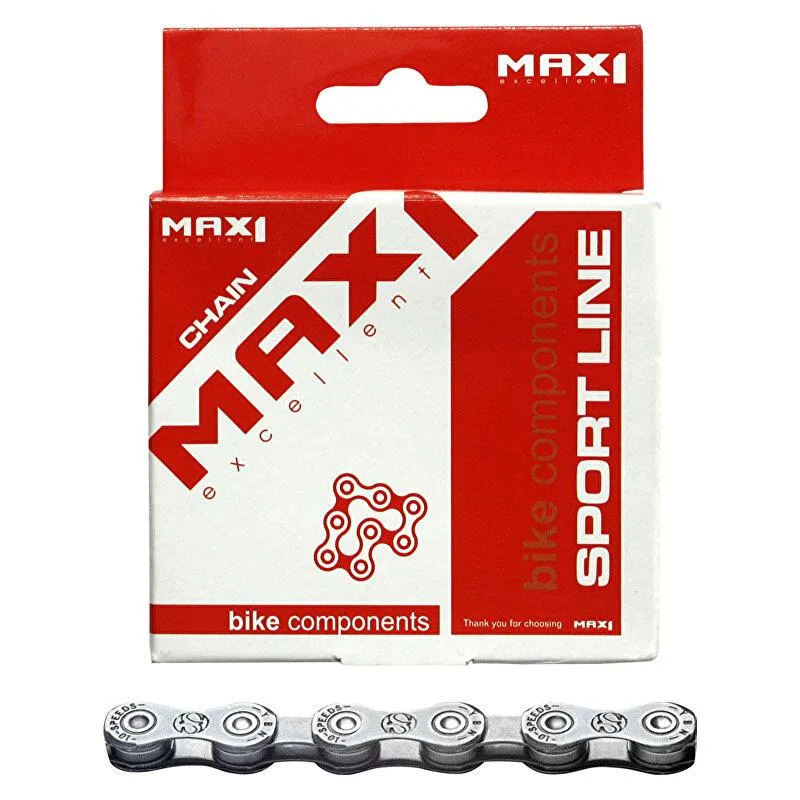 Řetěz Max1 E-bike 10 speed, 116 článků, se spojkou - šedý