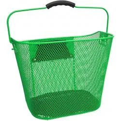 Koš přední oválný Max1 Klikfix City s držadlem - zelený