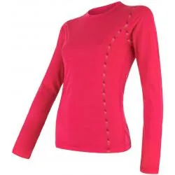 Triko Sensor Merino Air - dámské, dlouhý, purpurová